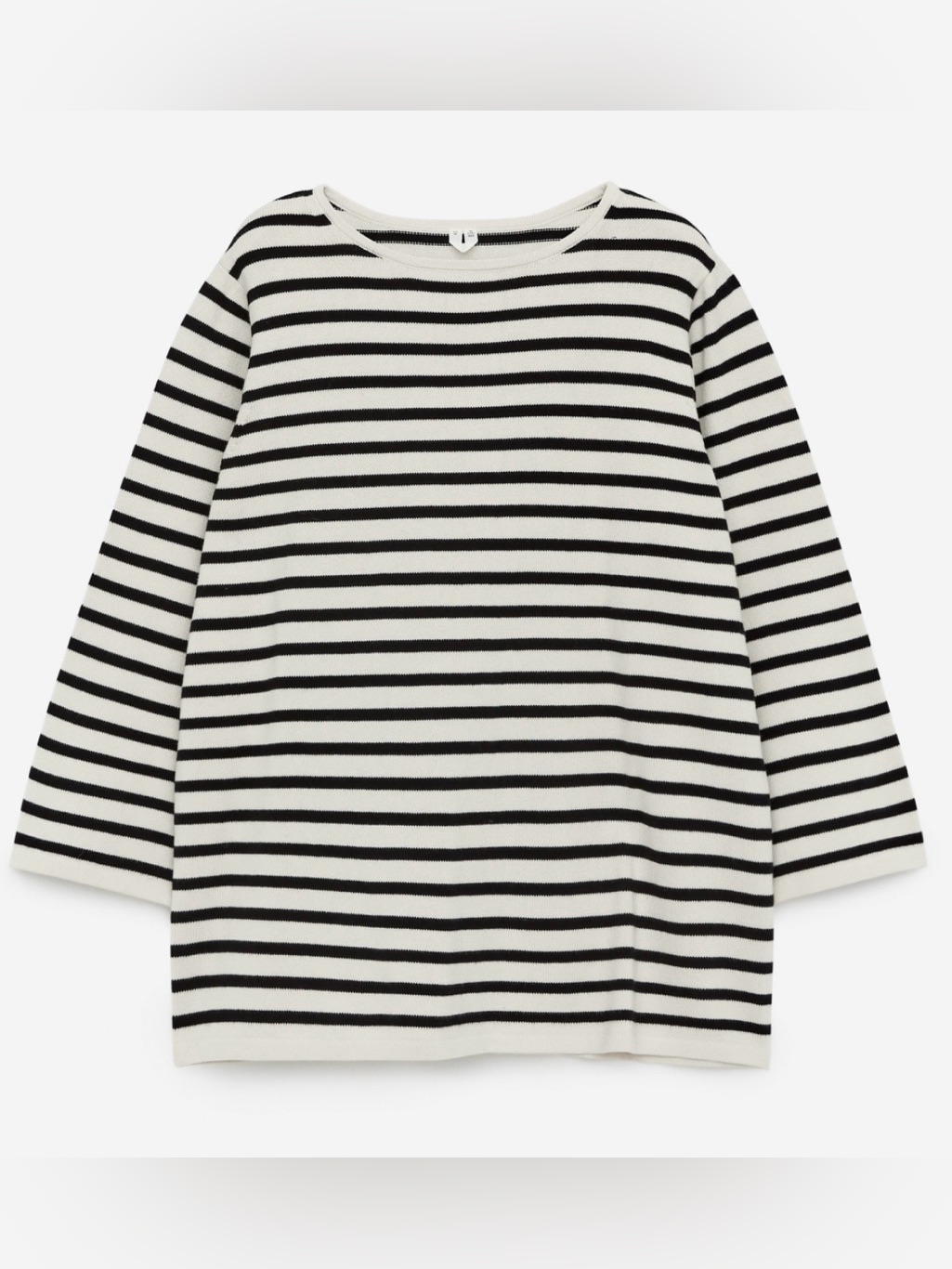 Arket Sweden Black And White Striped Knit Top Size Small